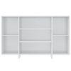 vidaXL Buffet blanc brillant 120x30x75 cm bois d'ing&eacute;nierie