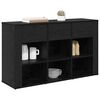 vidaXL Buffet Ch&ecirc;ne noir 100 x 30 x 59,5 cm Bois d'ing&eacute;nierie