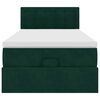 vidaXL Cadre de lit ottoman avec matelas vert fonc&eacute; 80x200 cm velours