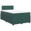 vidaXL Sommier à lattes de lit avec matelas vert foncé 120x190 cm