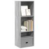 vidaXL Biblioth&egrave;que sonoma gris 40x30x114 cm bois d'ing&eacute;nierie