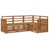 vidaXL Ensembles de canap&eacute;s 4 pcs Naturel Bois d'Acacia Massif