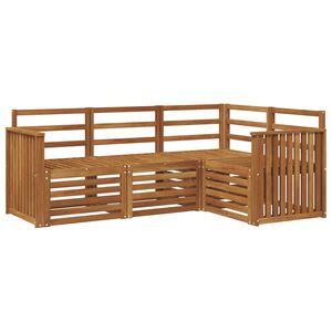vidaXL Ensembles de canap&eacute;s 4 pcs Naturel Bois d'Acacia Massif
