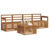 vidaXL Ensembles de canap&eacute;s 5 pcs Naturel Bois d'Acacia Massif