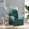 vidaXL Fauteuil de massage inclinable Vert fonc&eacute; Tissu