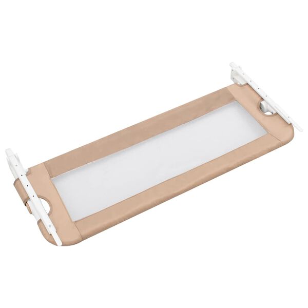 vidaXL Barrière de lit enfant Taupe 102x42 cm Polyester