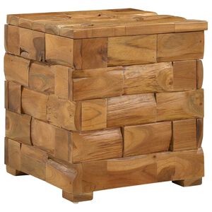 vidaXL Tabouret de Rangement avec stockage Marron 40 x 40 x 45 cm