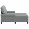 vidaXL Chaise longue avec coussin Gris clair 91 x 157 x 91 cm tissu