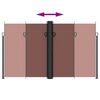 vidaXL Auvent lat&eacute;ral r&eacute;tractable marron 200x1000 cm