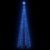 vidaXL Sapin de No&euml;l c&ocirc;ne 136 LED bleues D&eacute;coration 70x240 cm