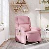 vidaXL Fauteuil inclinable de massage &eacute;lectrique rose velours