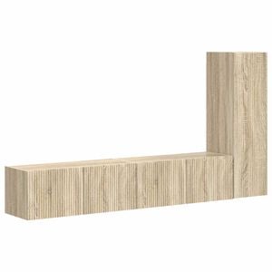 vidaXL Ensemble meuble TV 3 pc Ch&ecirc;ne Sonoma Bois d'ing&eacute;nierie