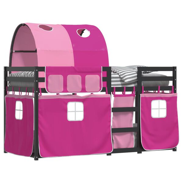 vidaXL Lit superpos&eacute; sans matelas 90x200 cm bois de pin massif