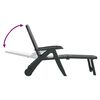 vidaXL Chaise longue pliable polypropylène vert