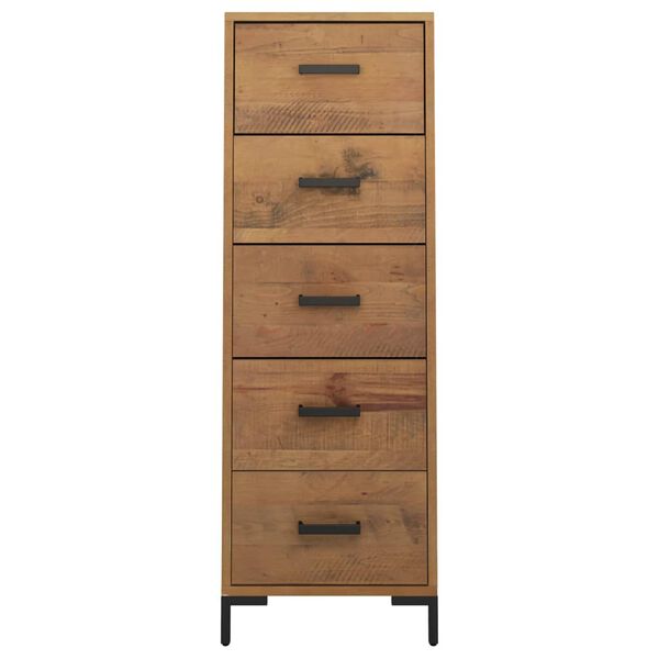 vidaXL Commode 42x35x110 cm Bois de pin massif
