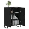 vidaXL Buffet noir 69,5x34x90 cm bois d'ing&eacute;nierie