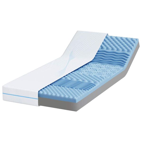 vidaXL Matelas Blanc 70 x 200 cm Tissu jacquard