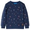 vidaXL Sweatshirt pour enfants m&eacute;lange bleu marine 92