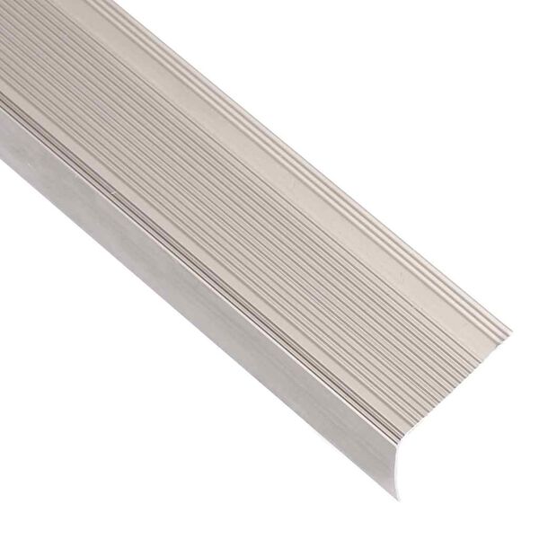 vidaXL Nez de marche forme en L 15 pcs aluminium 100 cm champagne