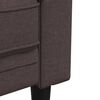 vidaXL Ensemble de canapés 2 pcs marron foncé tissu