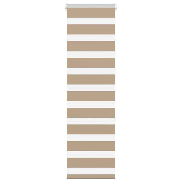 vidaXL Store z&egrave;bre marron sable largeur du tissu 45,9 cm polyester