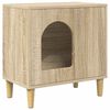 vidaXL Maison pour chat Sonoma 51 x 30 x 52 cm Bois d'ing&eacute;nierie