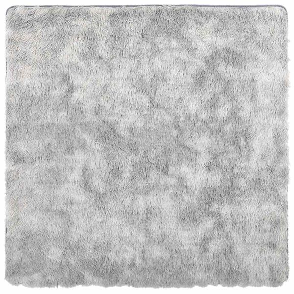 vidaXL Tapis Shaggy &agrave; poils longs NAVARRA gris argent&eacute; 160x160 cm