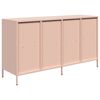 vidaXL Buffet rose 135x39x73,5 cm acier lamin&eacute; &agrave; froid