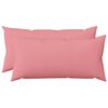 vidaXL Housse de coussin 2 pc HEERLEN Rose 40 x 70 cm Tissu