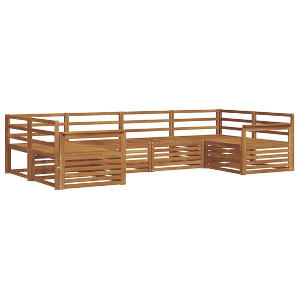 vidaXL Ensembles de canap&eacute;s 6 pcs Naturel Bois d'Acacia Massif