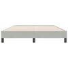 vidaXL Cadre de lit sans matelas gris clair 140x220 cm velours
