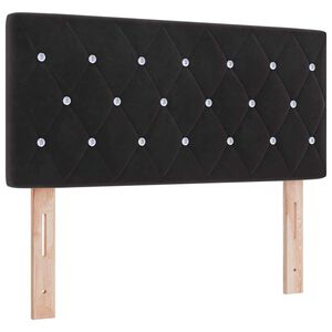 vidaXL T&ecirc;te de lit avec t&ecirc;te de lit Noir 90 cm Cuir synth&eacute;tique