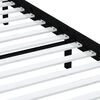 vidaXL Cadre de lit sans matelas noir bois massif 200x200 cm