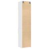 vidaXL Armoire de rangement mince blanc 50x42,5x225 cm