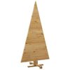 vidaXL Arbres de Noël avec support Marron 150 cm Bois massif en pin