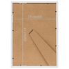 vidaXL Collage de cadres photo 3 pcs de table Blanc 15x21 cm MDF
