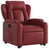 vidaXL Fauteuil inclinable Rouge bordeaux Similicuir