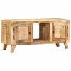 vidaXL Meuble TV 105x46x32 cm bois massif de manguier brut