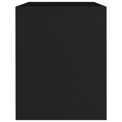 vidaXL Tables de chevet 2 pcs Noir 40x30x40 cm Bois d'ingénierie