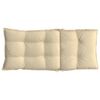 vidaXL Coussins de chaise à dossier haut lot de 6 beige tissu oxford