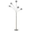vidaXL Lampadaire 200 cm 5 x E14 Argenté