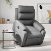 vidaXL Fauteuil inclinable électrique gris similicuir