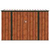 vidaXL Bo&icirc;te de Rangement de Jardin Marron 214 x 82 x 132 cm Acier