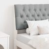 vidaXL Tête de lit capitonnée Gris clair 80 cm Pin massif