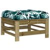 vidaXL Salon de jardin 8 pcs avec coussins bois de pin imprégné