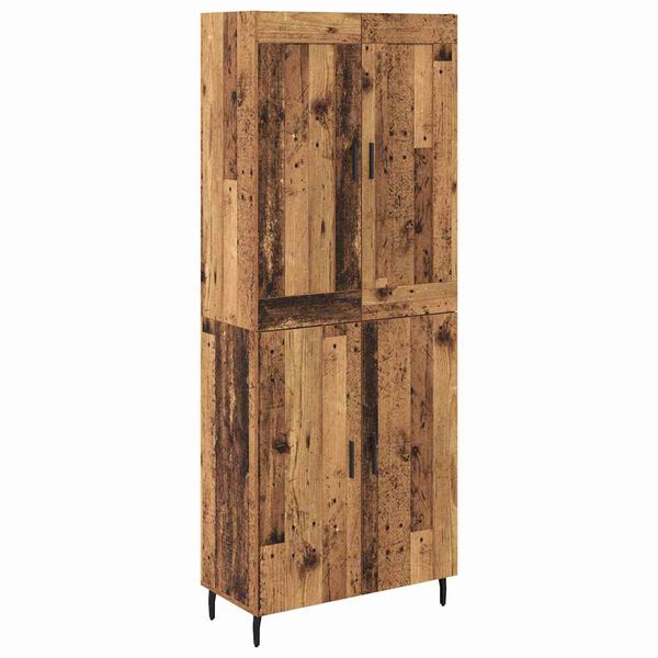 vidaXL Haut Armoire 2 pcs Bois ancien Bois d'ing&eacute;nierie