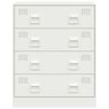 vidaXL Buffet blanc 67x39x83 cm acier