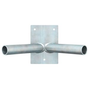 vidaXL Support de m&acirc;t de drapeau Argent 11.5 x 7.5 cm Acier