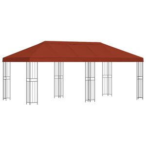 vidaXL Abri de jardin 6 x 3 m Terre cuite Polyester et Acier 190 gsm