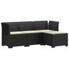 vidaXL Canap&eacute; de jardin 4 places avec coussins style rotin PP